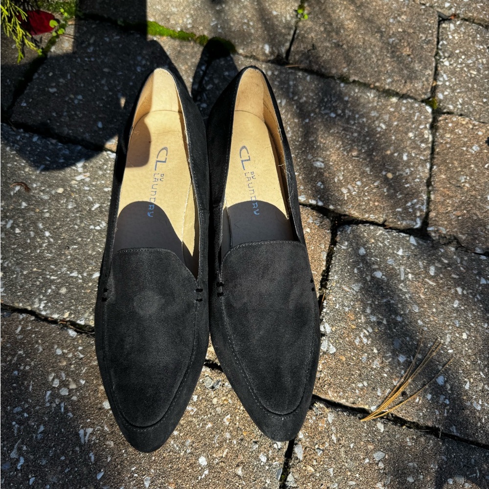 CL by Laundry Women's Black Suede Loafers